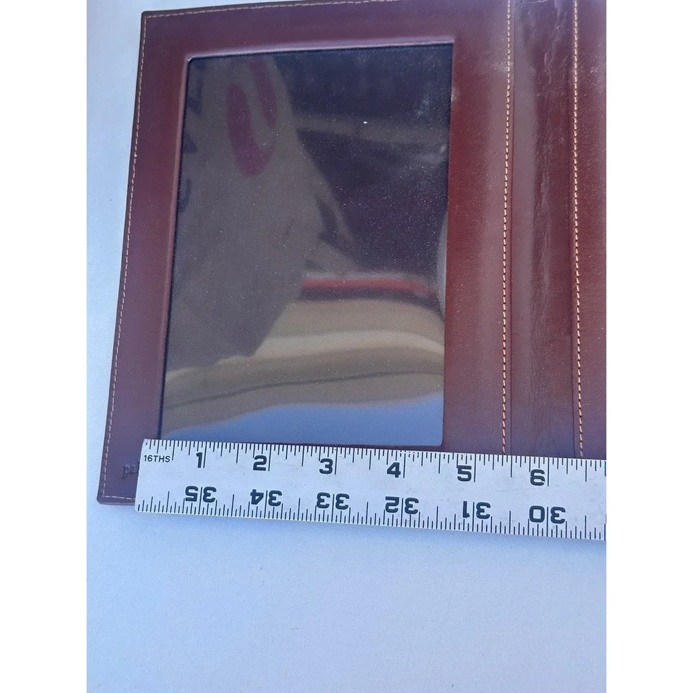 Palm West Leather Ventana Canyon Photo Album Document Holder Brown